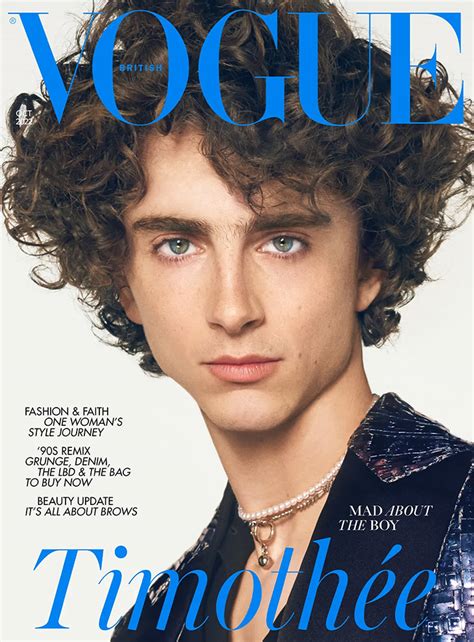 timothee Chalamet vogue